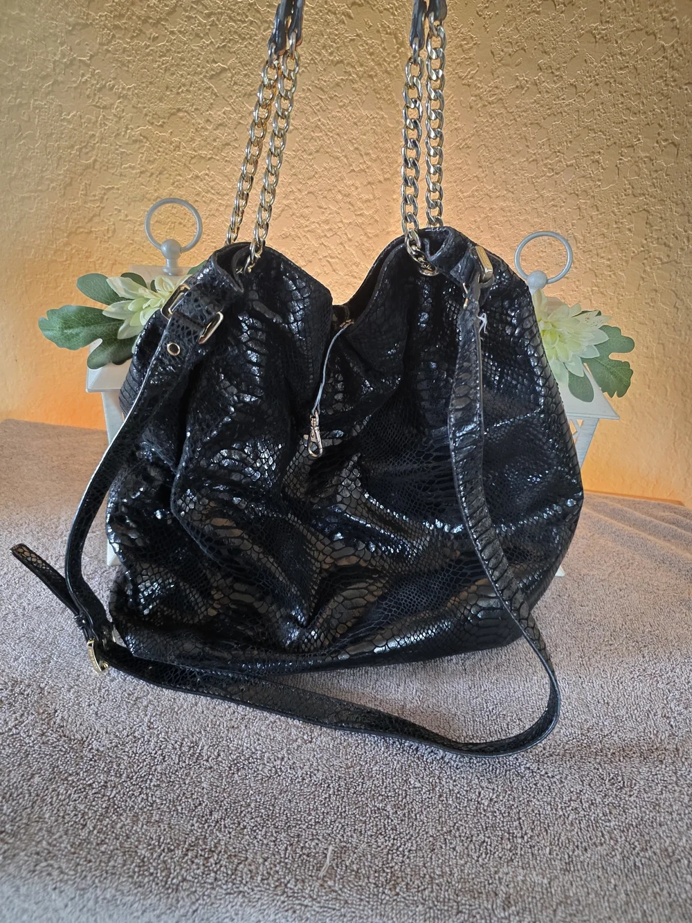 Michael Kors Black Chain Strap Shoulder Bag